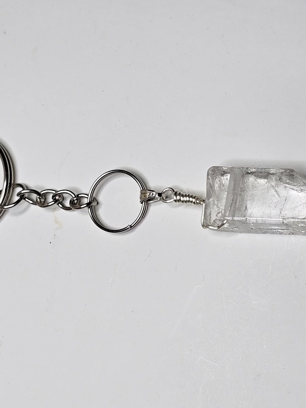 Crystal Keychain Key & Card Holder - Clear